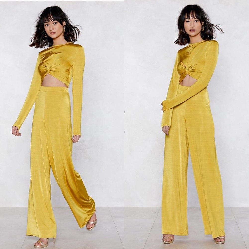 Nasty Gal Yellow 2-piece Set